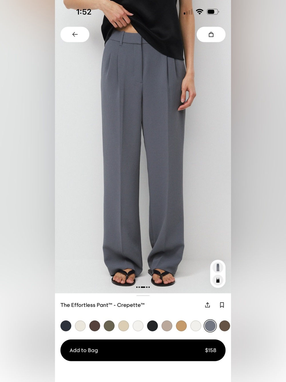 Wilfred Effortless Pants High-Rise Crepette